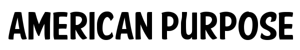 American Purpose Casual font preview